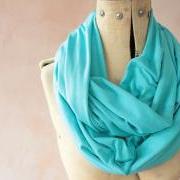Infinity scarf - Snood, Eternity scarf, Circle scarf, Jersey scarf, Tube scarf, Loop scarf, Snood, T-Shirt scarf - Cobalt Blue